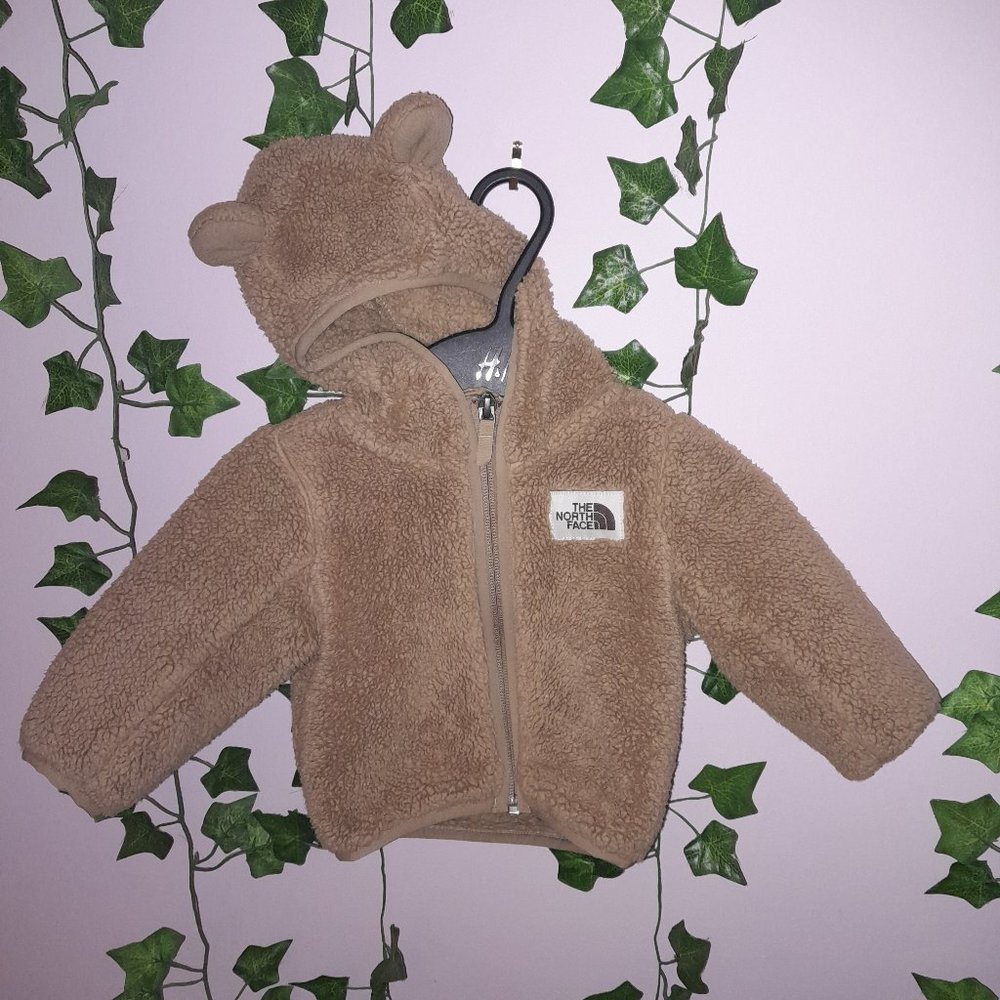 Infant Baby Bear Ears Jacket by the North Face with Zipper